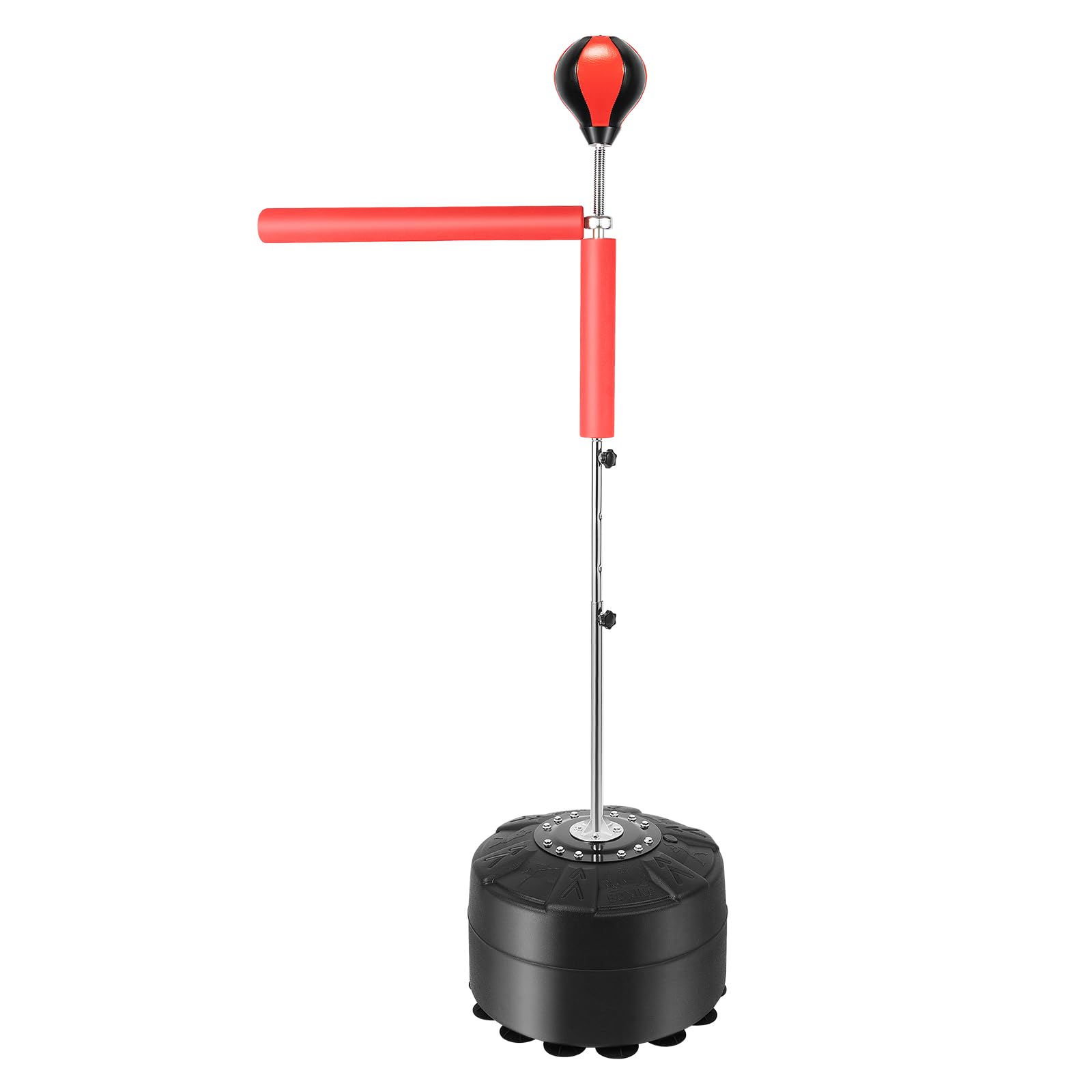 163 cm, sacco da boxe, sacchetto autoportante, resistente e regolabile, sacco da sabbia per adulti, con asta riflettente a 360° per appassionati di boxe