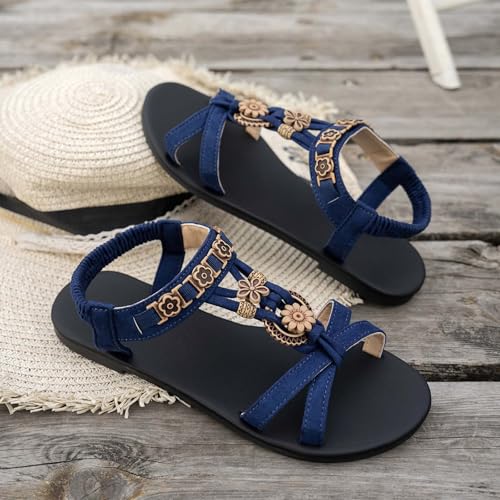 Chaussures d'été femme avec fleurs au design raffiné - 3