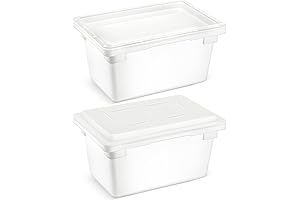 2 Pack 5 Gallon Storage Bins With Lids