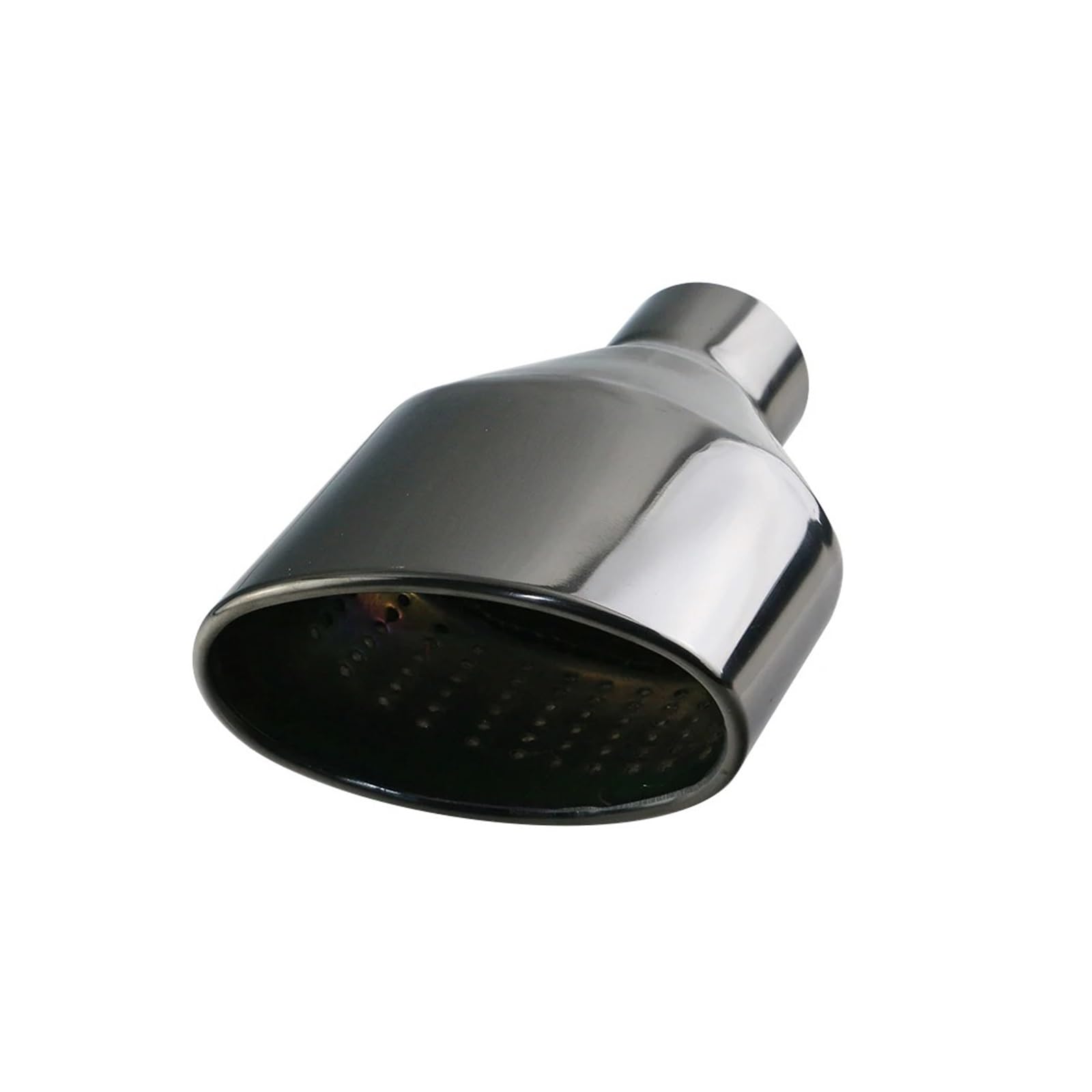 D'échappement Silencieux Embout D'échappement Universel Pour Voiture En Acier Inoxydable Poli Sortie Ovale Ou Roulée Inclinée(H0DJ3027f-R)