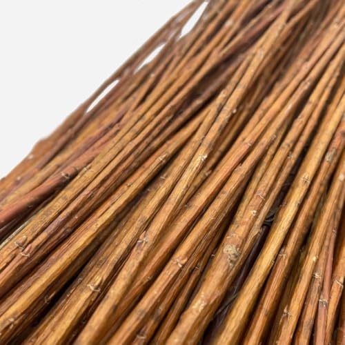 Vimini da Intreccio Naturale con Corteccia – 500g di Rami di Salice per Creazione e Riparazione di Cesti e Sedie – Materiale Decorativo per Interni ed Esterni (120 CM)