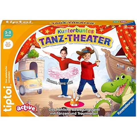 Ravensburger tiptoi ACTIVE Spiel 00128, Kunterbuntes Tanz-Theater Cover