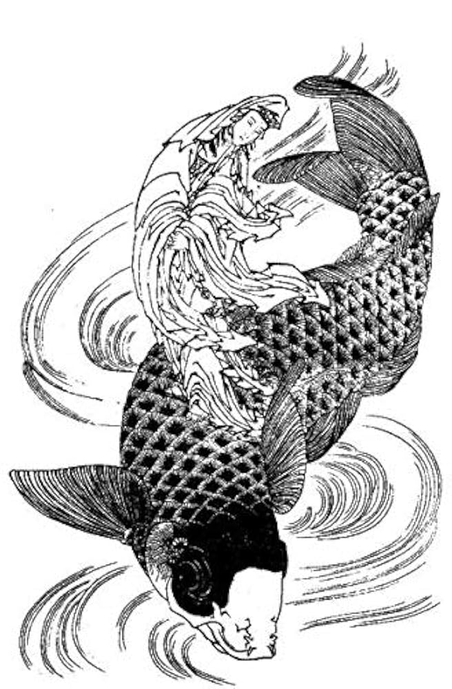 Amazon | [TUGE9999] 魚籃観音 ドライTシャツ 葛飾北斎