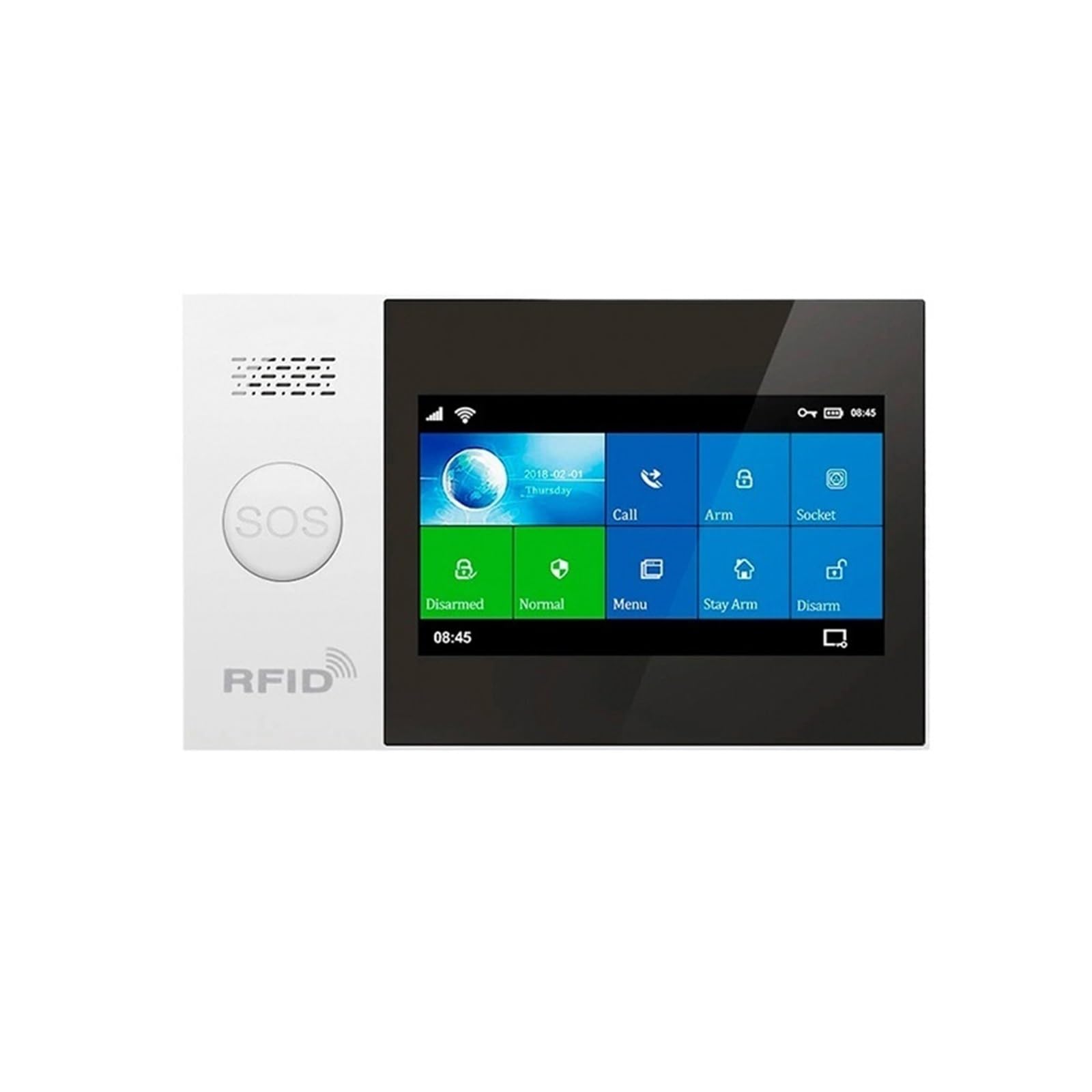 Sistema di Allarme di Sicurezza Domestica, Smart Alarm Wireless Home gsm GPRS Antifurto Sicurezza Domestica con di Allarme Sensore Movimento(Kit)