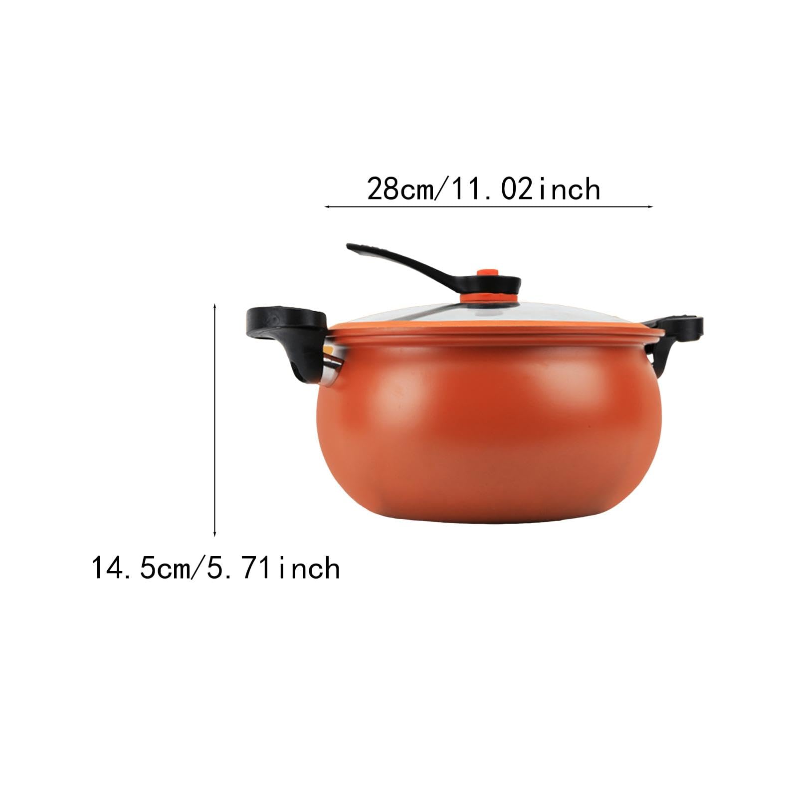 Pentola a pressione cinese multiuso per uso domestico, per alimenti, latte, noodles, arancione, elementi essenziali per la casa, organizer da cucina, casa e cucina