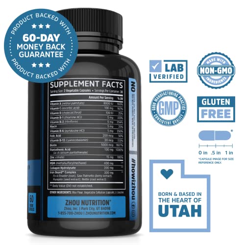 Zhou-Iron-Beard-Growth-Vitamin-Supplement-for-Men-30-Servings-60-Capsules