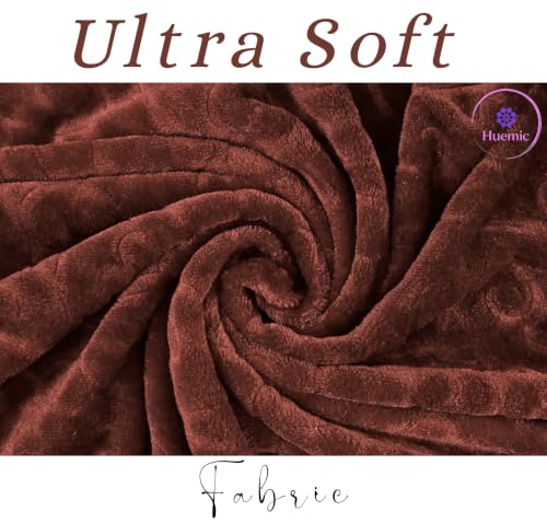 Image of Coffee Brown Double Bed Blanket 500 TC Super Soft Premium Microfiber Blanket, 87 x 85 Inches, Warm & Lightweight Winter Blanket, Soft Cozy AC Blanket, All Season Bed Blanket for Home & Travel
