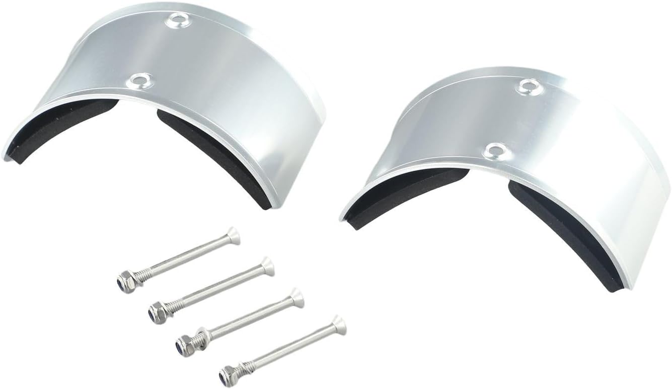 2 PCS Drywall Stilt Replacement Parts Aluminum Alloy Curved Plates for Plastering Painting Wiring Ceiling Installation Support Home Improvement Gear Silver