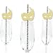 Gold Glitter Masks Party Straws - No-Mess Real Gold Glitter Cut-Outs & Decorative Masquerade Mardi Gras Party Paper Straws - Set of 24