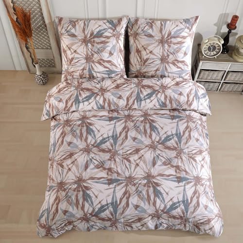Buymax Bettwäsche 135x200 cm 4-teilig – Bettwäsche Set Renforcé 100% Baumwolle, 2 x Bettbezug 135x200 cm und 2 x Kissenbezüge 80x80 cm… – Ansicht 5
