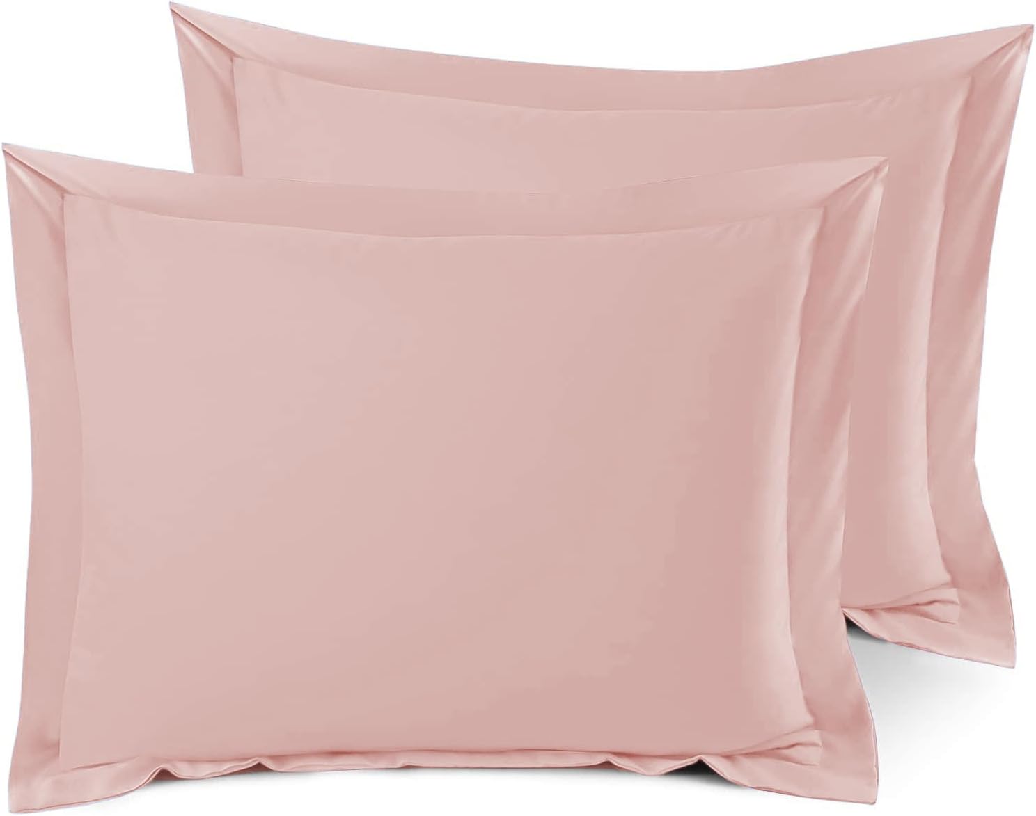 Nestl Soft Pillow Shams Set of 2 - Double Brushed Microfiber Pillow Covers - Hotel Style Premium Bed Pillow Cases, with 1.5” Decorative Flange, Euro 26"x26" - Cherry Red