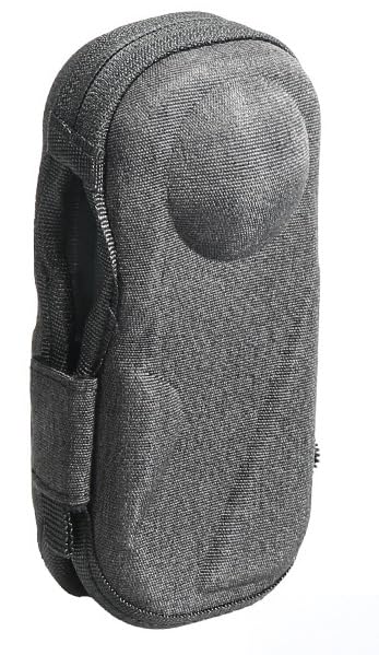 Sac Insta360 X4 de transport rigide gris foncé avec compartiments pour accessoires de voyage