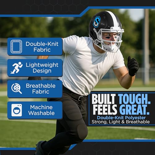 Sports Unlimited Double Knit Integrated Adult Football Pants, Men Football Practice Pants3
