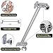 NearMoon Rain Shower Head with 11'' Adjustable Arm, High Pressure Stainless Steel Rainfall Shower, Ultra-Thin Design - Pressure Boosting (12 Inch, Chrome)