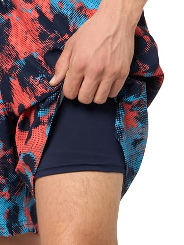 Image of Under Armour Men's Compression Lined Volley Swim Trunks, UPF 50+ Sun Protection, Drawstring Closure & Elastic Waistband