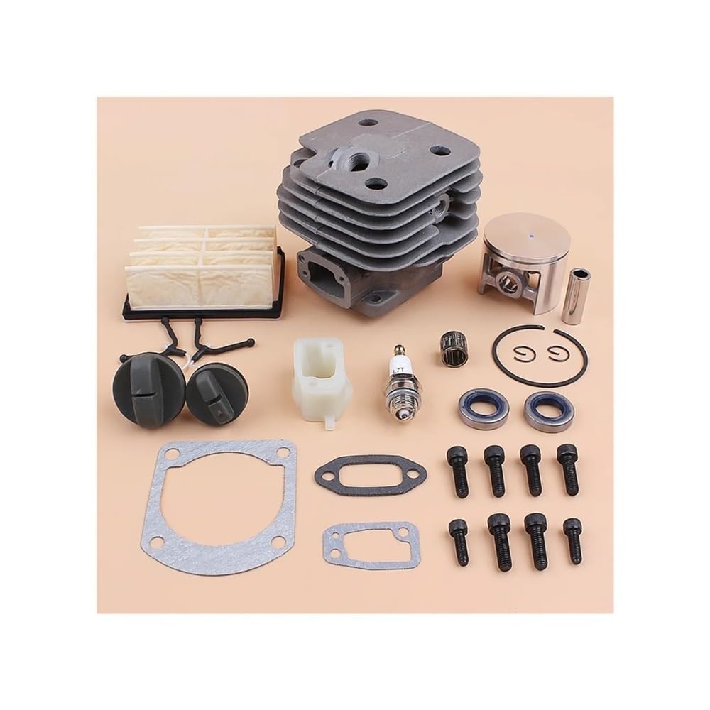 Kit de tapas de filtro de aire for tornillos de escape de pistón de cilindro de 52 mm for reemplazo de motosierra de gasolina 268 272 XP 272XP Piezas de repuesto