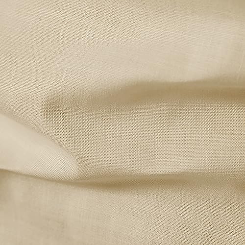 Image of Vida Loca Men's Cotton Linen Plain Stitched Half Sleeve Shirt