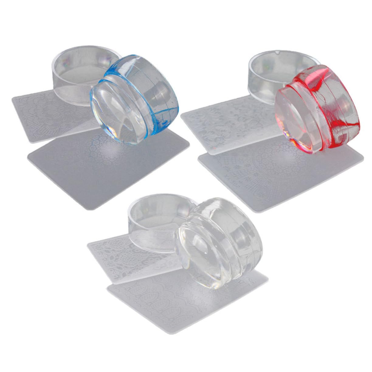 POPETPOP 9sets Kit Per Stamping Unghie Di Piastre Artistiche Per Unghie Con Stamper e Design Unici Per Manicure Fai Te Casa Facile e Divertente Da Usare