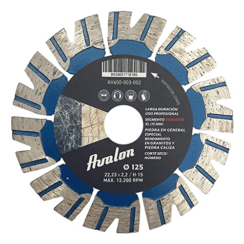 Avalon Serie PRO | Disco de corte de Diamante 125 mm x 22,2 para ...