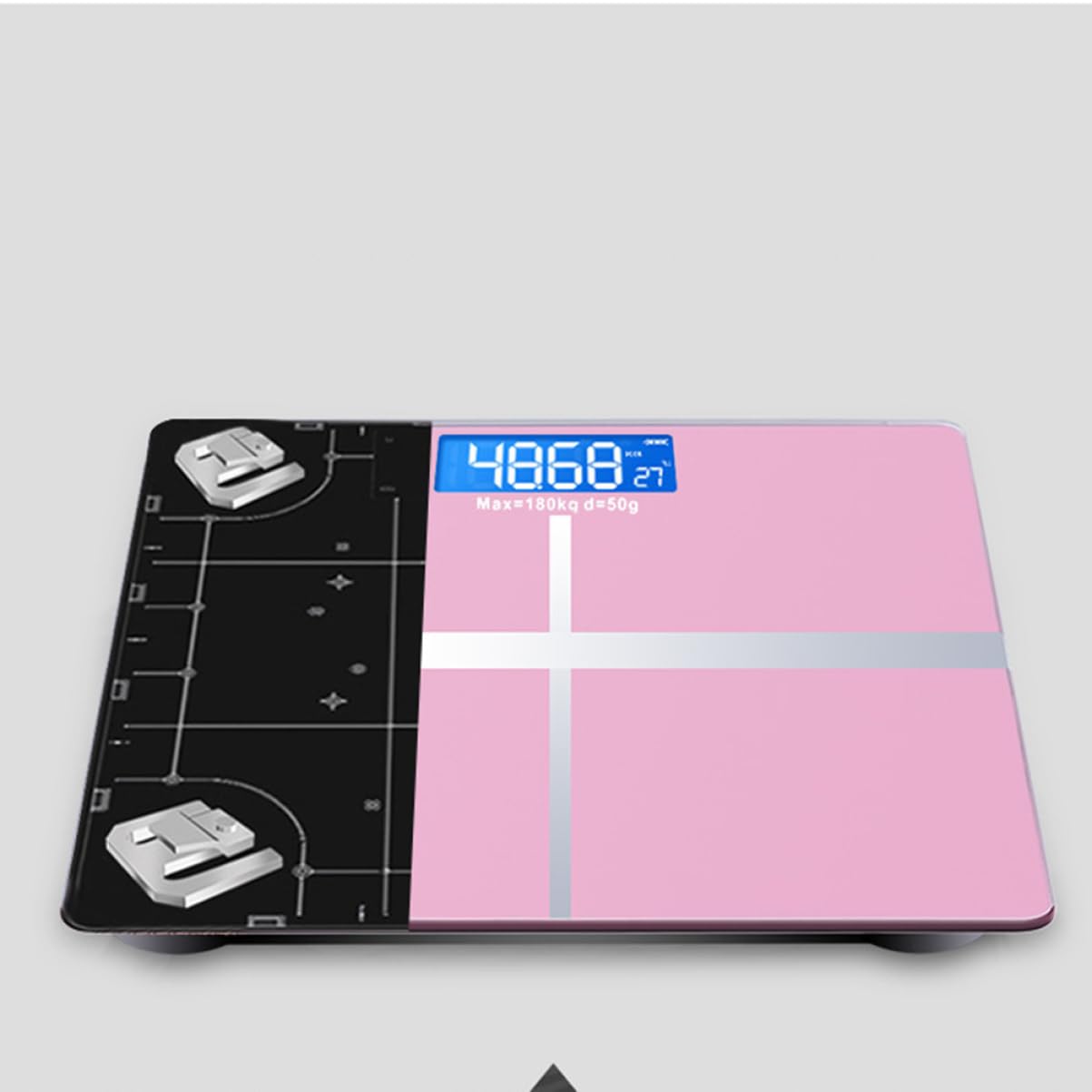 Bilancia Digitale Ricaricabile USB Display Grande in Vetro Temperato Design Unico per Uso Domestico e Controllo Peso Corporeo
