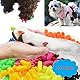 JOYJULY 100pcs Haustier Hündchen Hunde Nail Kappen, steuern weiche Klaue Tatze von 5 Random+5 Klebstoff Kleber,XL