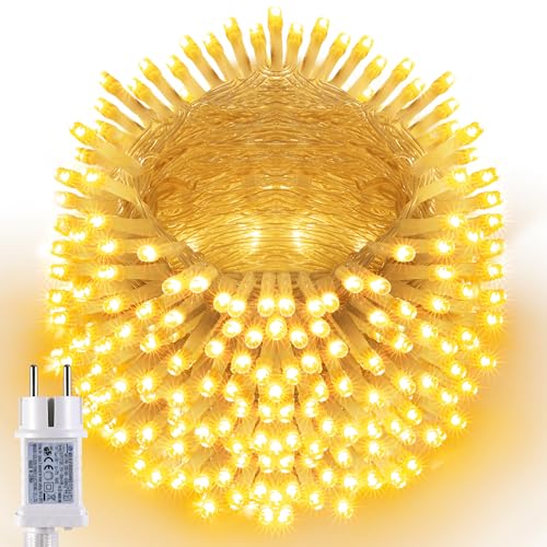 Joomer Lichterkette Außen 200 LED, 20M Weihnachtsbaum Lichterkette...