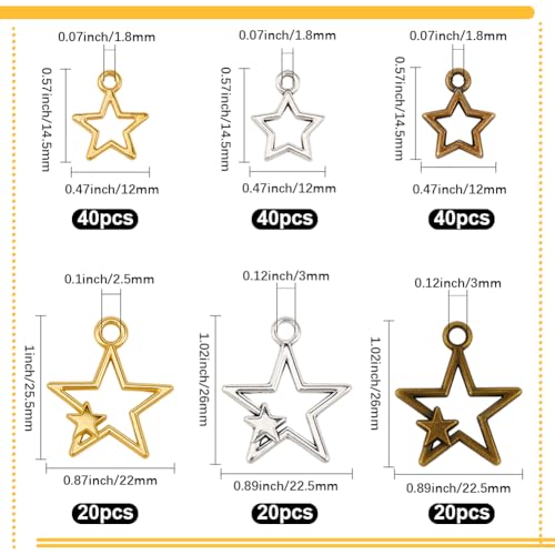 Pendentifs étoile creuse en métal pour ne jamais manquer d'idées - 3