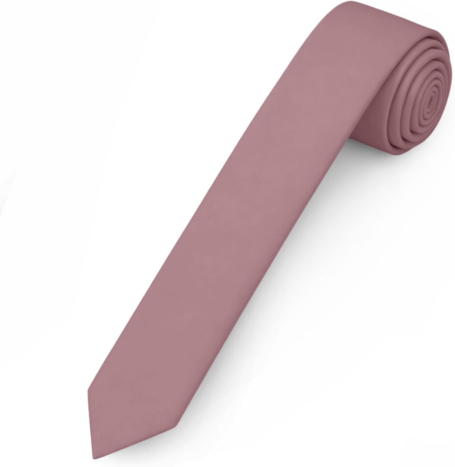 Jacob Alexander Ultra Skinny 1.5" Men's Solid Necktie