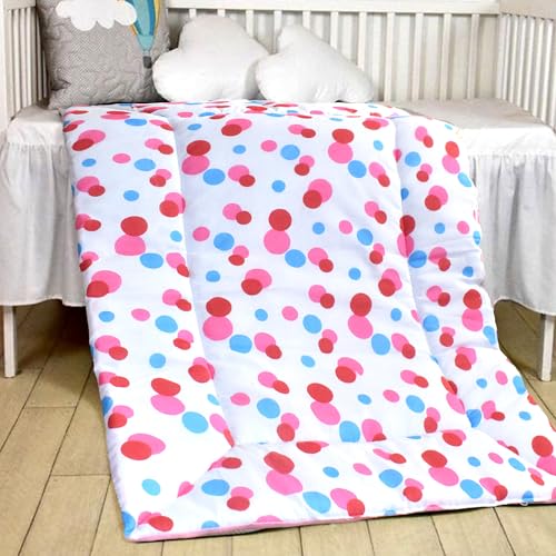 Image of VParents Cotton Crib Sheet for New Born Baby, Soft Cotton Godadi Set for Baby, Godari Bedding Sheet, Pink, Preemiee