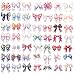 Bows Aesthetic Stickers for Girls, 50PCS Vintage Anime Bow-Knot Stickers, Vinyl Waterproof Pink Bows Stickers for Water Bottle Laptop Scrapbook Journal, Gifts for Kids Teens Women