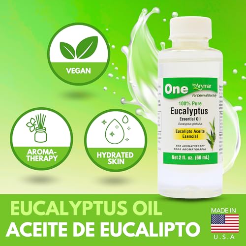 Aceite esencial de eucalipto 100% puro Arymar pack 3x2 fl oz miniatura 5