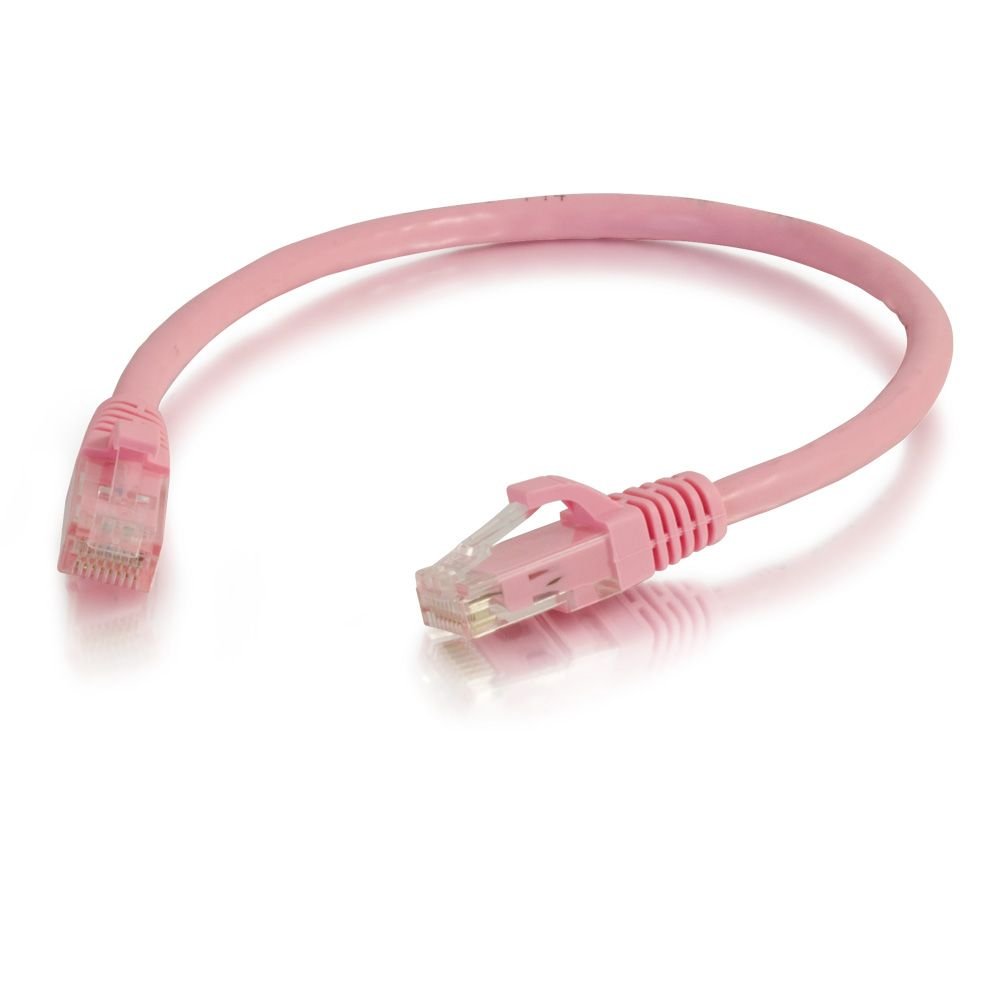 C2G 00506 Cat5e Cable - Snagless Unshielded Ethernet Network Patch Cable, Pink (25 Feet, 7.62 Meters)