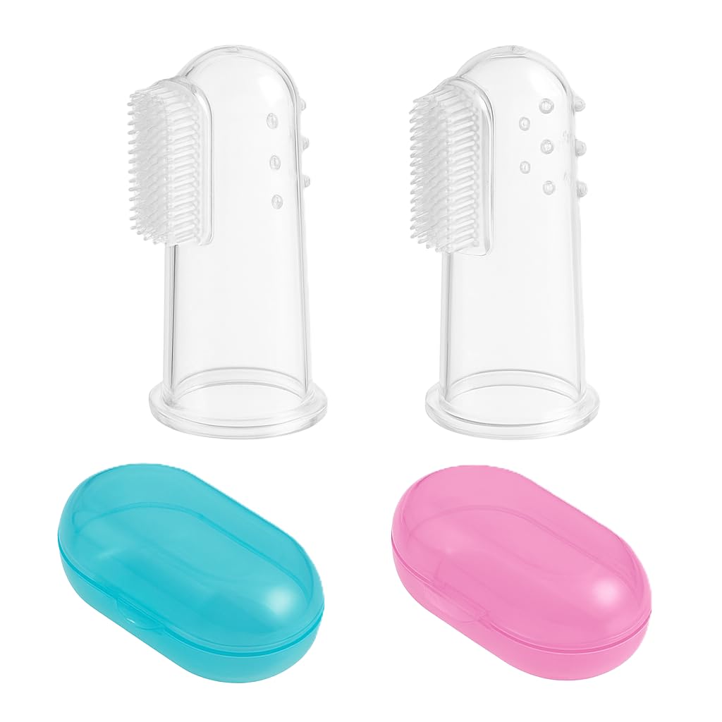 Pet Finger Toothbrush – Pack of 2 | Soft Silicone Gum Cleaner for Puppies, Dogs, Cats & Kittens | BPA-Free Finger Brush for Pet Dental Care, Plaque Removal & Oral Hygiene-picture-11