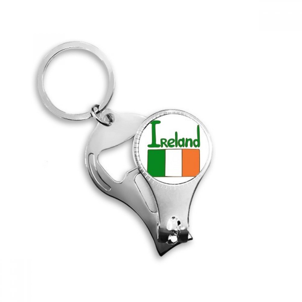 Porte-clés décapsuleur drapeau Irlande vert idéal pour vos soirées pub