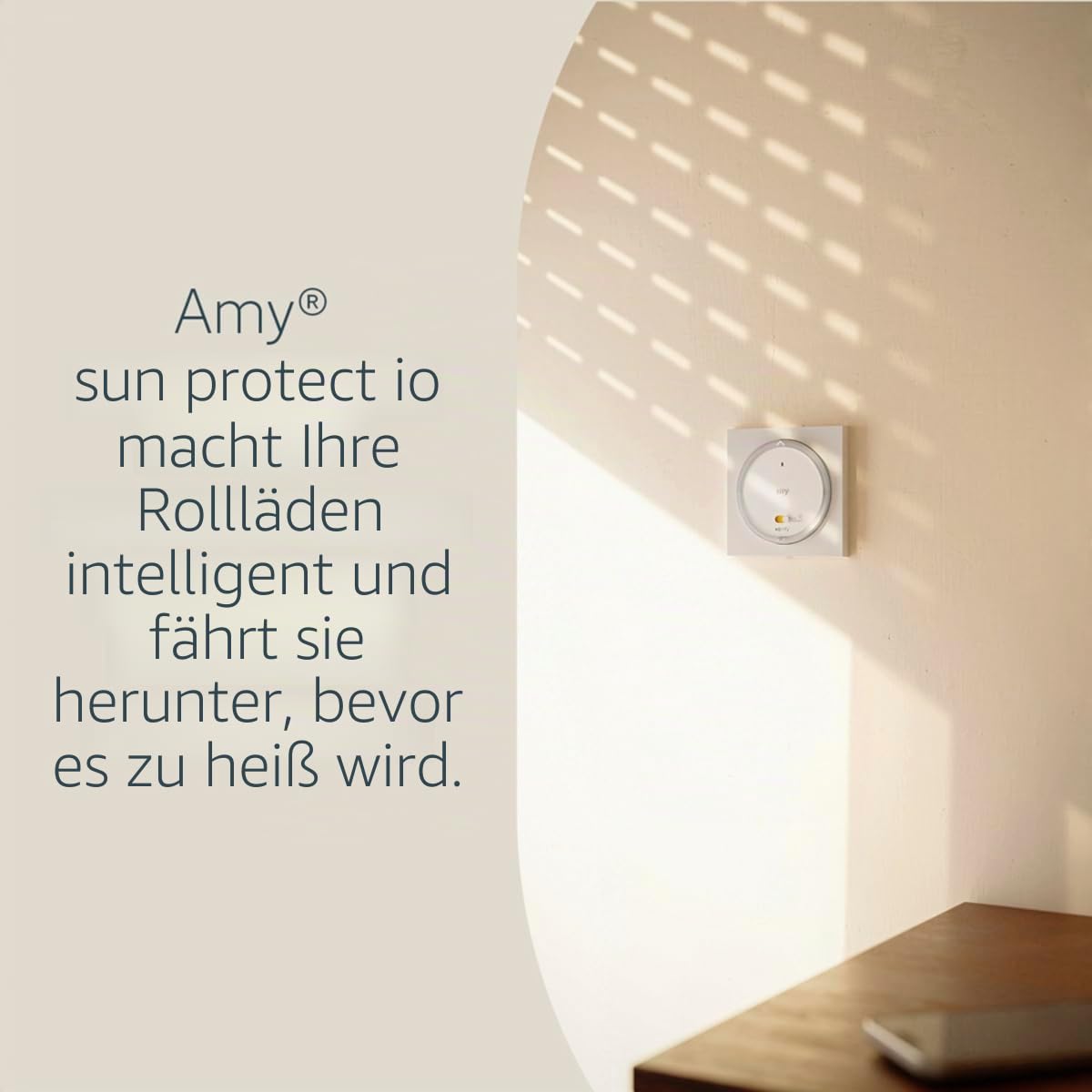 Somfy 1871600 - Amy 1 Sun Protect Mode io, Steuerung für Rollläden