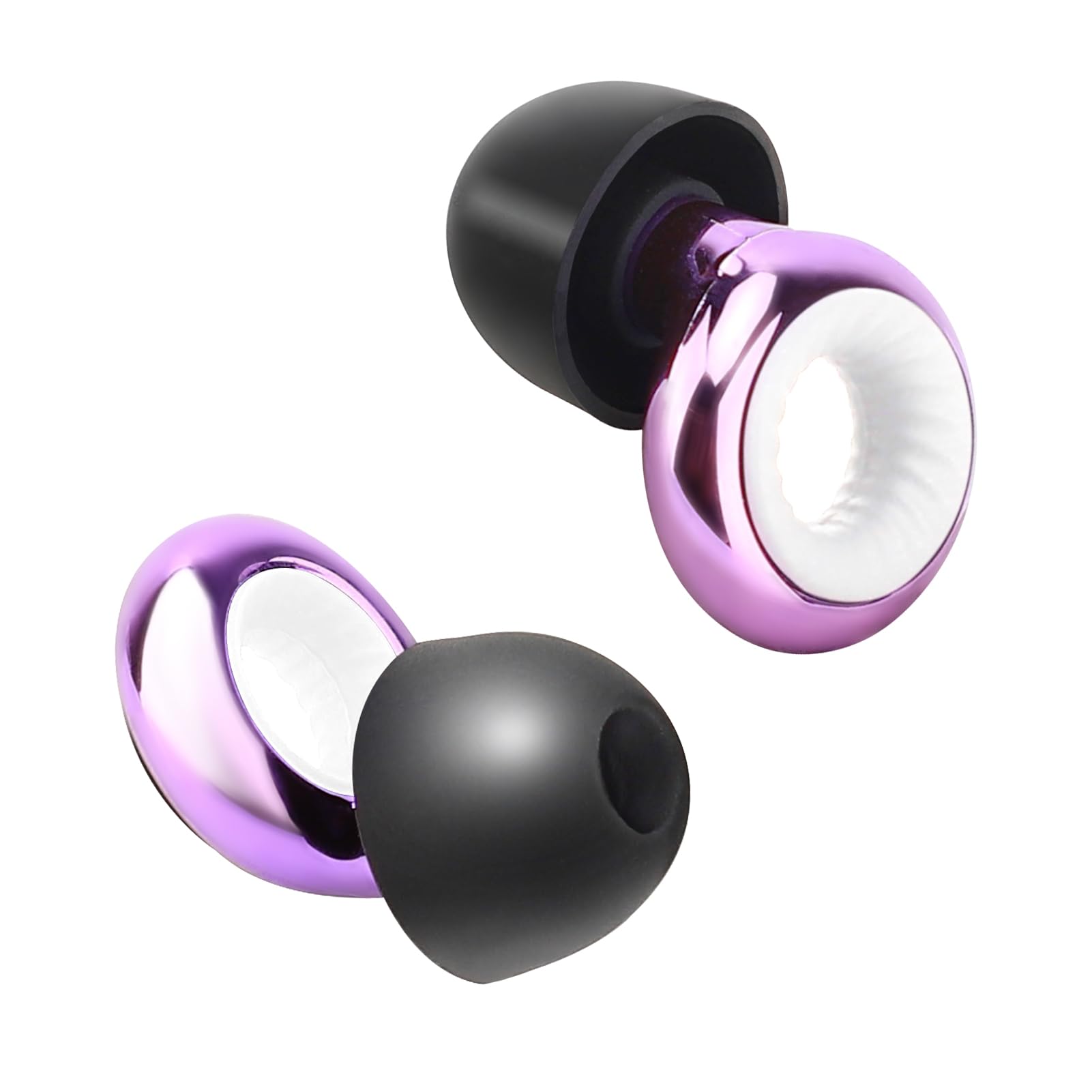 Ear Plugs for Sleep, Travel Essentials Noise Cancelling Earplugs, Reusable Hearing Ear Plug for Concerts, Work, Cafes, Concert, Travel, Flights and Travel Ear Tips(White)