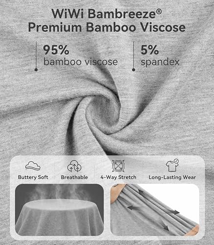 Image of WiWi Bamboo Viscose womens capri pants Wide Leg Pajama Super Soft Lounge knit Sleep shorts Cooling Pj Bottoms S-XXL