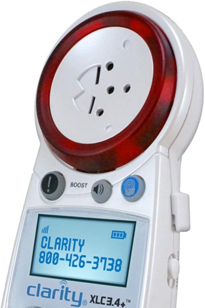 70% Off Discount Clarity XLC3.4+ DECT 6.0 Extra Loud Big Button Speakerphone with Talking Caller ID