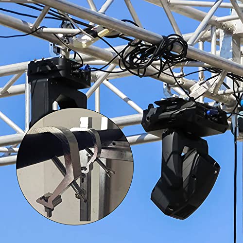 Muklei 12 Pack Truss Clamp, Stage Light Clamp, Stage Light Clamp Hook For Dj Lighting Spot Lights Par Lights, Fits For 2-2.16 Inch Od Pipe, 132 Lbs Capacity #TOP5