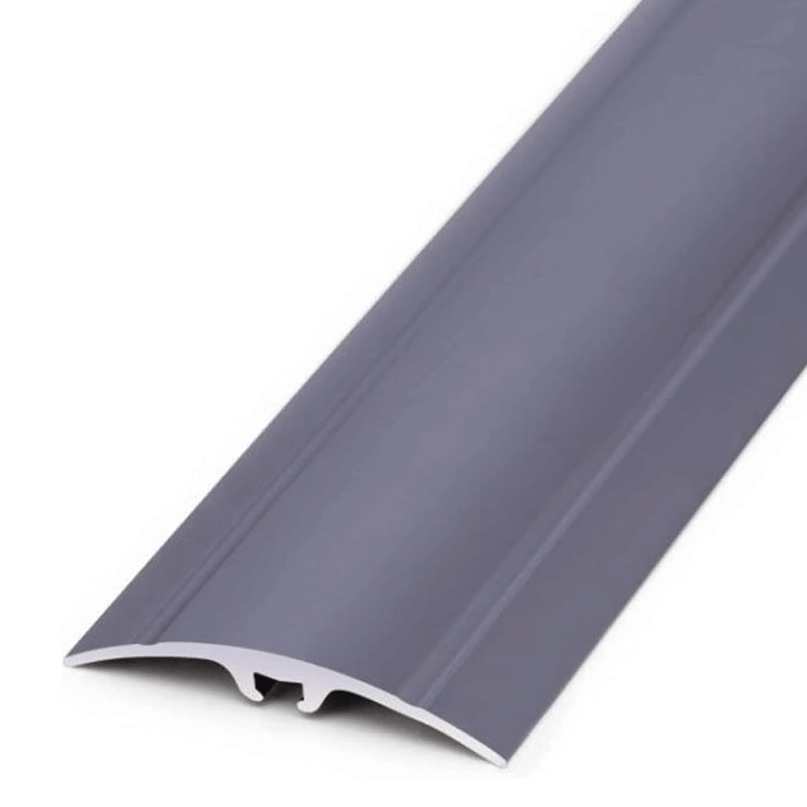 Aluminiowa listwa podłogowa o szerokości 5 cm, antypoślizgowy reduktor progowy i przegroda, wykończenie Ed Trim Easy Inll Grey 90 cm - idealna do gładkich flo Chans