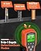 Stud Finder Wall Scanner, 6 in 1 Wall Stud Finder for Drywall and Wood, Stud Finder Tool with LCD Display for Live AC Wire Pipe Metal, Stud Detect for Joist Drywall Detection