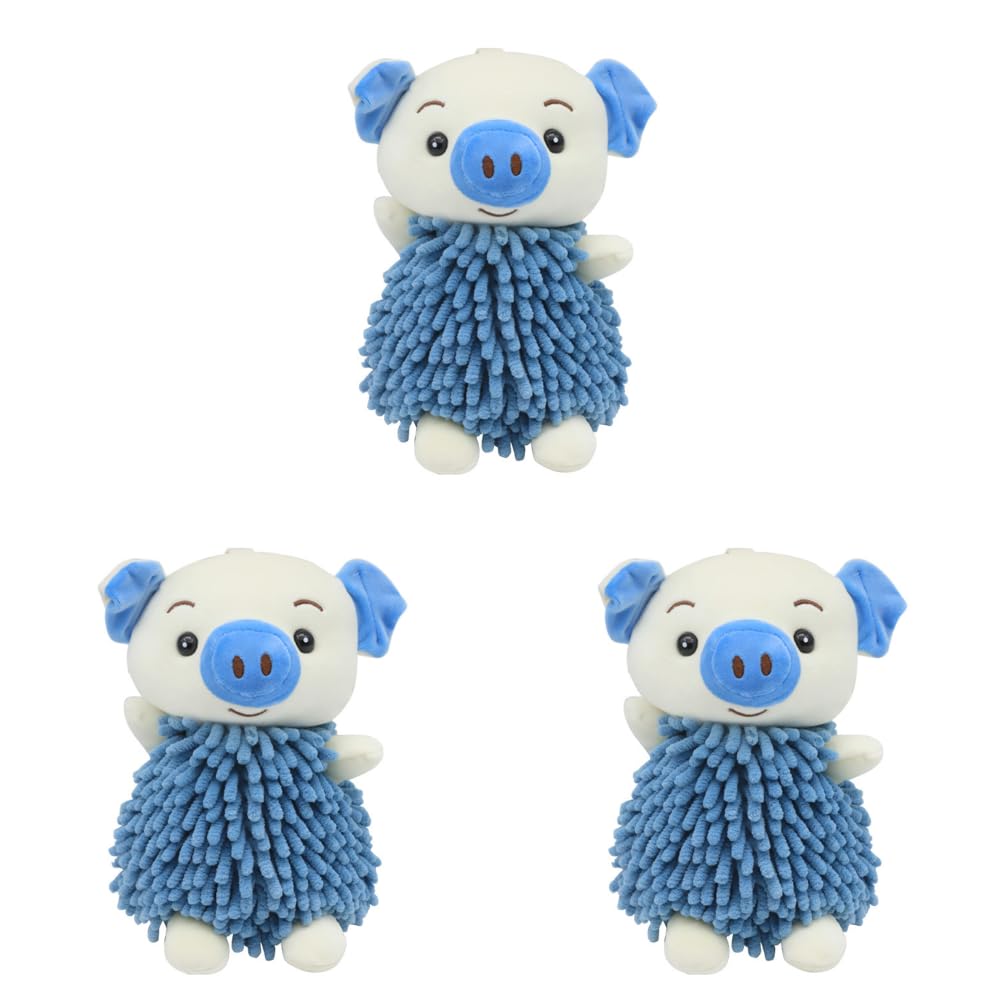 Serviettes en Microfibre Ultra-Absorbantes et Douces avec Anse en Chenille pour Essuyer Mains pour Amoureux des Chiens
