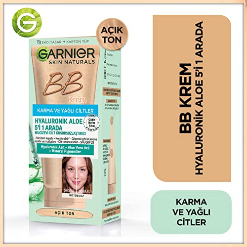 Skin Naturals BB Krem Mucizevi Cilt Kusursuzlaştırıcı Karma/Yağlı Ciltler Açık Ton; 40 ml, 1 Paket (1 x 40 ml)