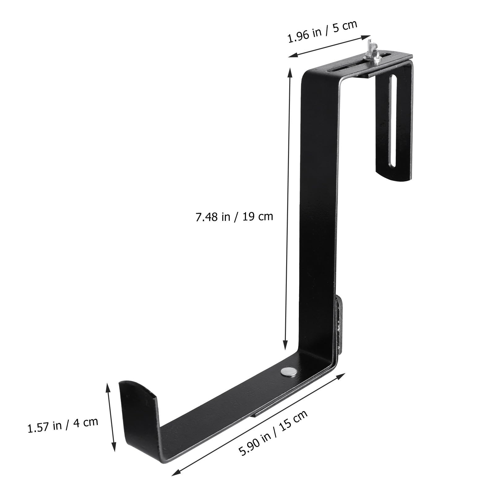 Gancho para Maceta de Pared en Hierro Negro con Diseño Delicado, Soporte Ajustable para Tiestos en Sala de Estar y Sala de Recepción, Fácil de Usar