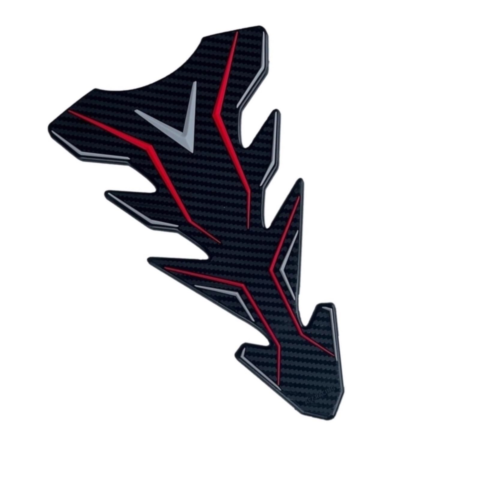 Tank Sticker Tanks Pads for for Ninja ZX-6R 636 ZX-6RR 600 ZZR600 Motorcycle Fuel Tank Pad Middle Protector Decal Tank Traction(Red)