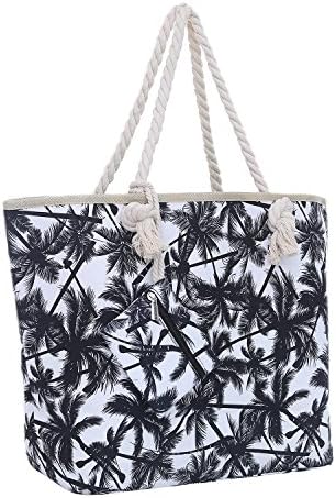 DonDon Large beach bag water resistant with zip