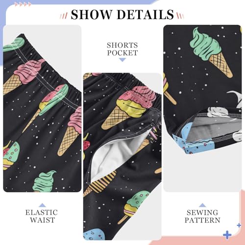 Pajama Bottoms, Pajamas Long Pant Ice Cream Lounge Wear Casual Sleep Pants Soft Pjs Sleepwear4