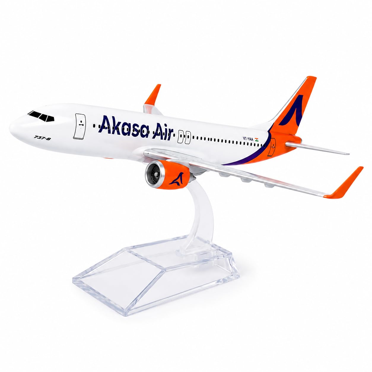 SpiceJet Boeing 737 Diecast Plane - Collectible Airplane Model -15