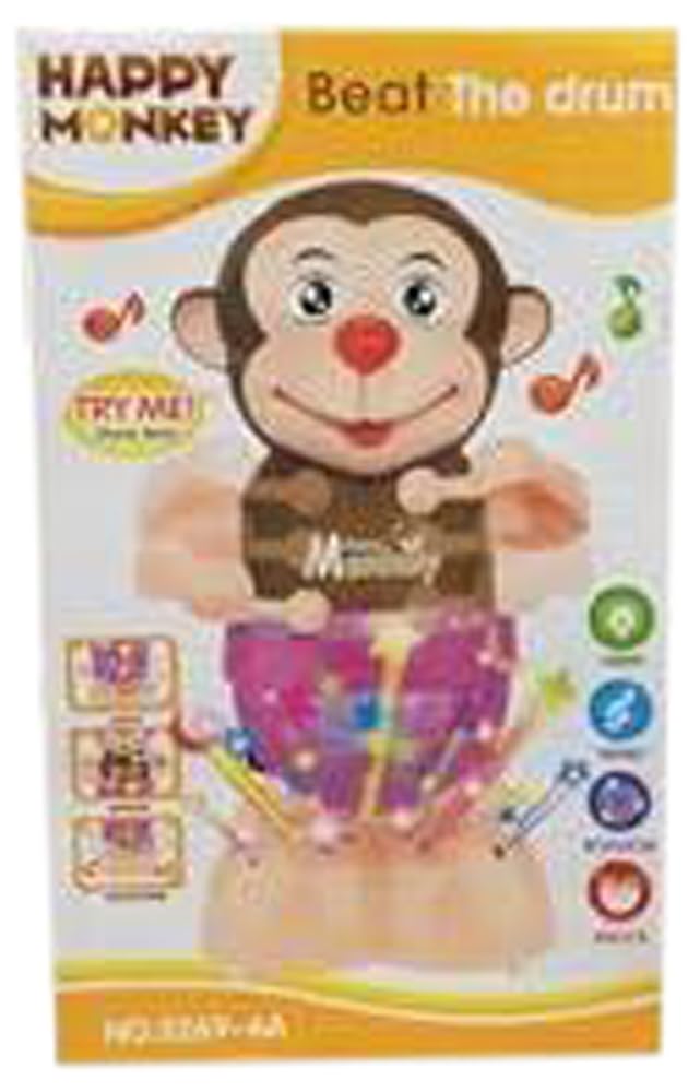 International Toys B/O SWING DRUM MONKEY MUSIC WITH LIGHTS