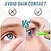 6-Pack Vented Scleral Lens Inserter, Contact Lens Applicator Tool for Hard/RGP Lenses, Scleral Lenses, Hard Contact Lens Plunger Fit for Lens Stand, Contact Lens Tweezers Included